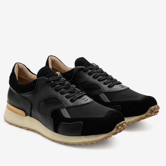 Greats Pronto Nero (Black) Mens Luxury Sneaker Made in Italy Size 12 (US) - Picture 2 of 16